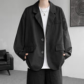 Hearujoy Gentleman Embroidery Black Blazers Men Spring New Casual Oversized Blazer Jacket Korean Male Elegant Business Coat Plus Size 5XL